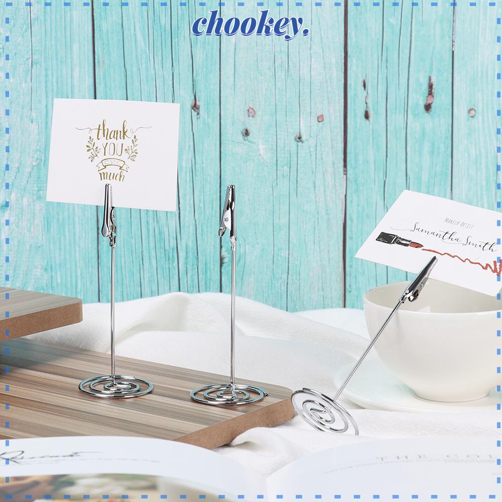 CHOOKEY 1 Kẹp Giấy Giữ Ảnh Cưới Màu Vàng Hồng Thời Trang