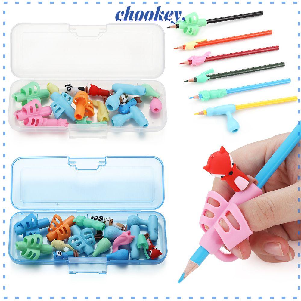 CHOOKEY Tay Cầm Gắn Bút Chì Cho Học Sinh Thiết Kế Dễ Thương