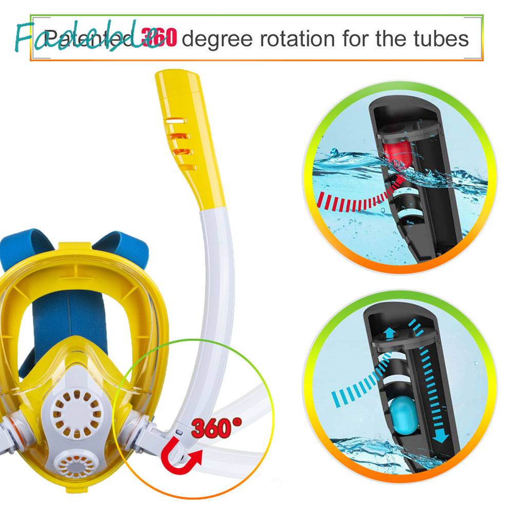 Mặt Nạ Lặn Có Kính Bơi Bảo Vệ Toàn Diện Dành Cho Trẻ Em