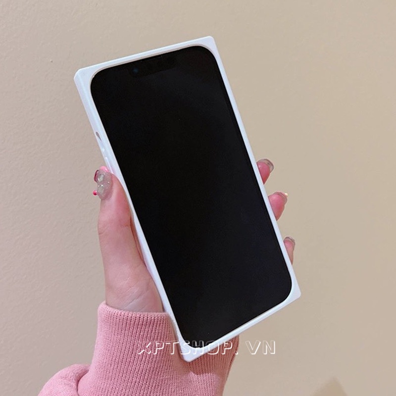 Ốp Điện Thoại Dẻo Hình Vuông Họa Tiết Chú Chó & Hoa Xinh Xắn Cho iPhone 14 13 12 11 Pro Max XR IX