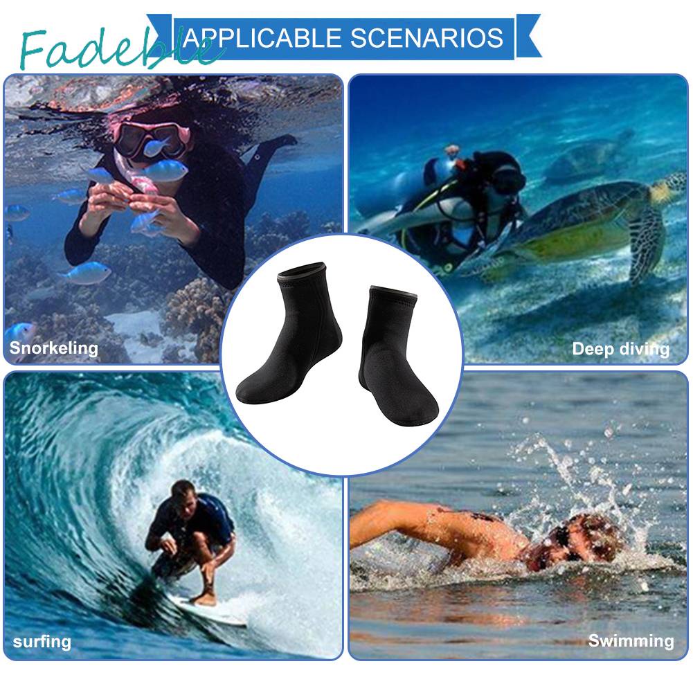 Vớ Đi Biển Bằng Neoprene Gọn Nhẹ Chống Trượt Giữ Ấm Mùa Đông Cho Nam Nữ