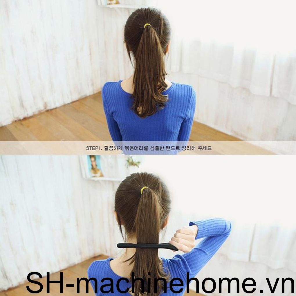 Bộ Dụng Cụ Tạo Kiểu Tóc Hình Bánh Donut DIY Cho Nữ