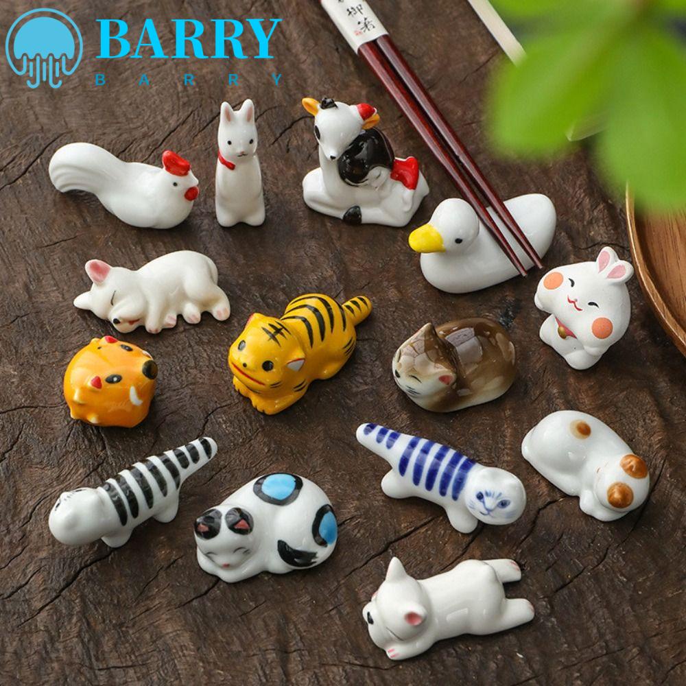 BARRY Giá Gác Đũa Bằng Sứ Hình Động Vật Dễ Vệ Sinh