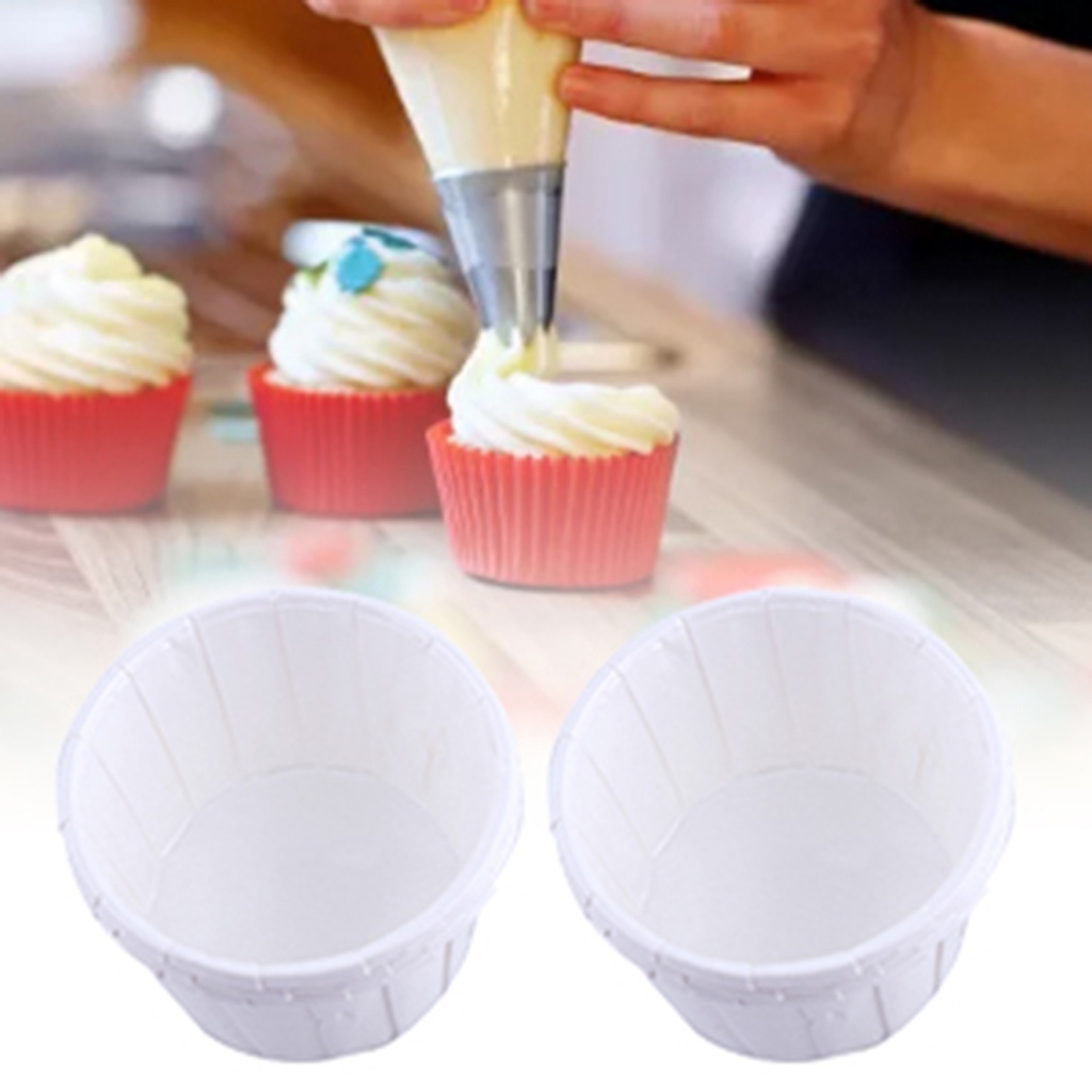 Set 100 Vỏ Giấy Lót Bánh Cupcake / Muffin Trang Trí Tiệc Cưới