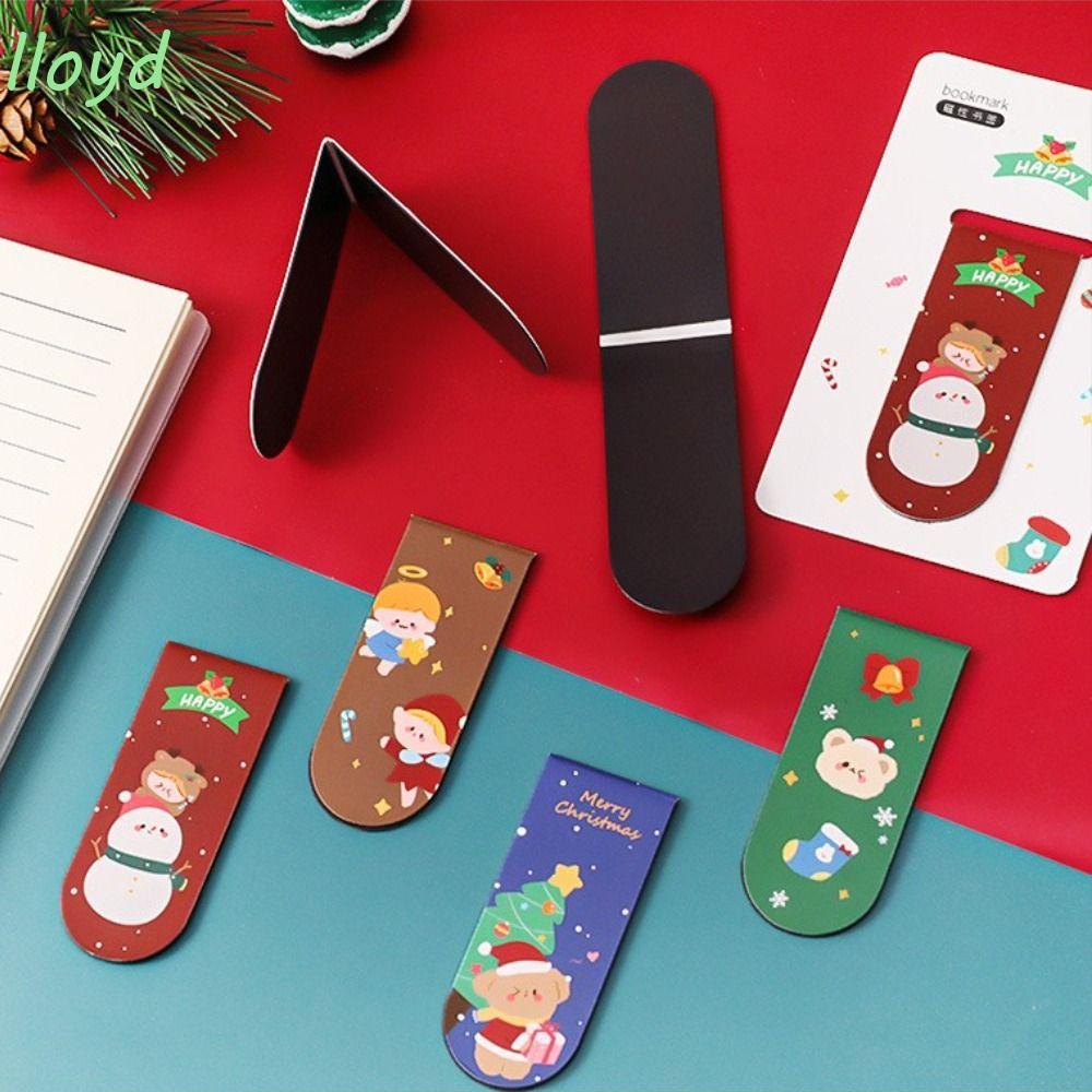 LLOYD Thẻ Đánh Dấu Trang Sách Từ Tính Họa Tiết Hoạt Hình Phong Cách Vintage