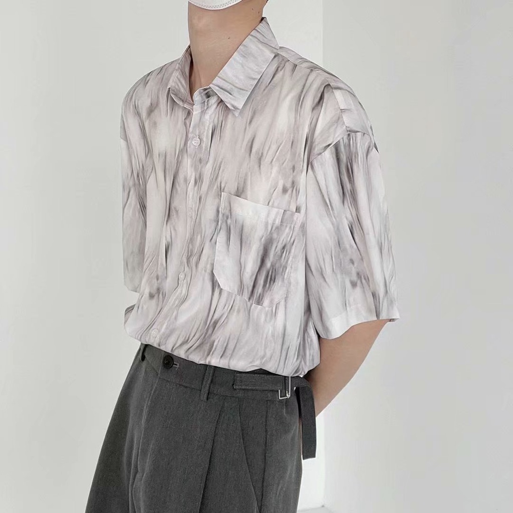 Áo Sơ Mi Dáng Rộng Thời Trang Hàn Quốc Dành Cho Nam