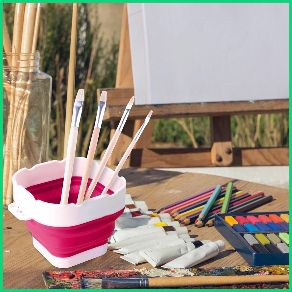 Xô Đựng Cọ Sơn 1.2L Có Giá Đỡ Có Thể Gấp Gọn Tiện Dụng