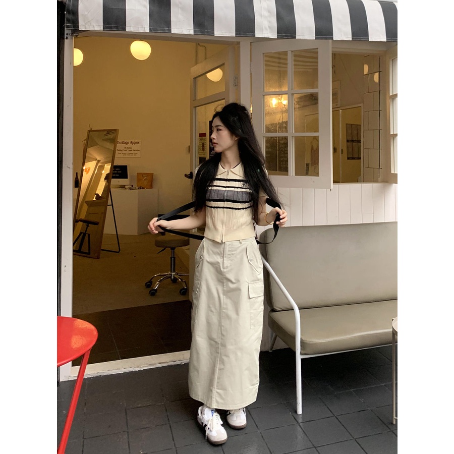 Chic  váy Chân váy thời trang váy nữ hàng cao cấp tính cách Mẫu ngắn 2023NEW High quality Phong cách Beautiful Hàn Quốc A23M0F0 36Z230909