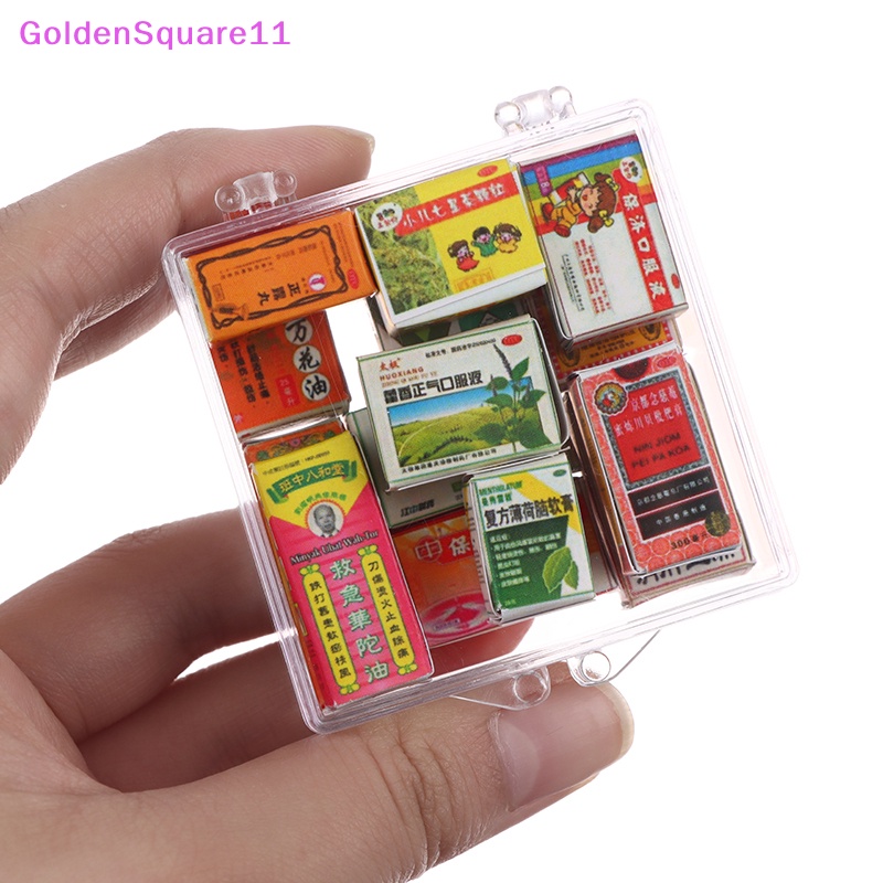 1 Bộ Hộp Đựng Thuốc 1: 12 Dùng Trang Trí Nhà Búp Bê