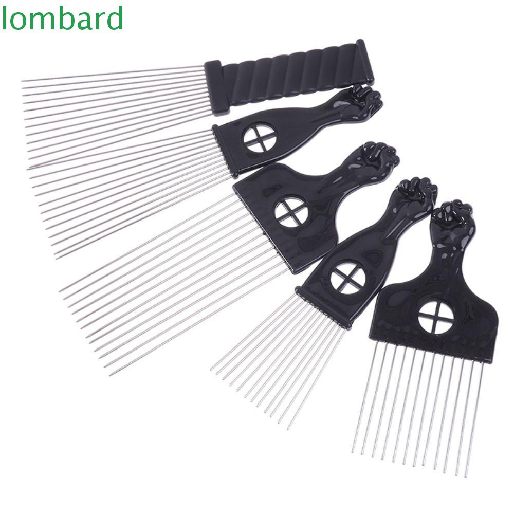 LOMBARD Lược Kim Loại Chải Tóc Tạo Kiểu Chống Tĩnh Điện Chuyên Dụng Cho Salon