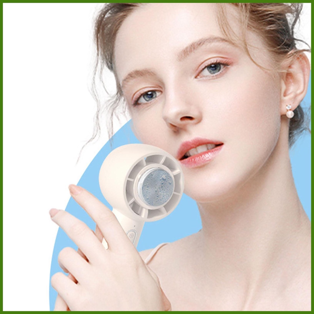 Quạt Làm Mát Cầm Tay Mini Bán Dẫn Pin Dài Có Thể Đứng Được