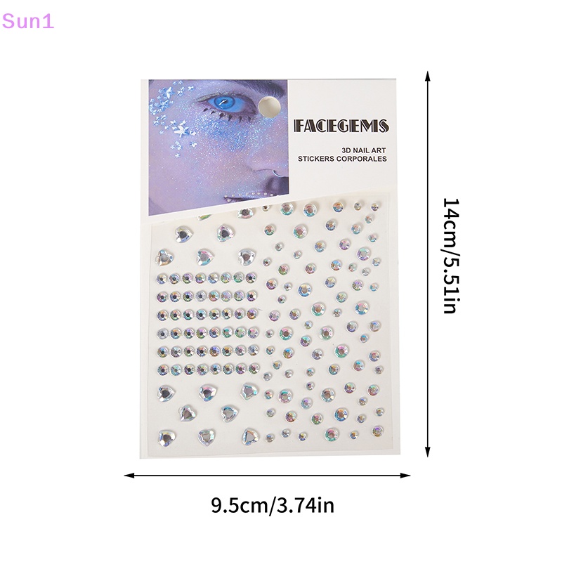 1 Tờ Nhãn Dán Trang Điểm Mắt Họa Tiết Kim Cương Lấp Lánh Thời Trang 1 >
