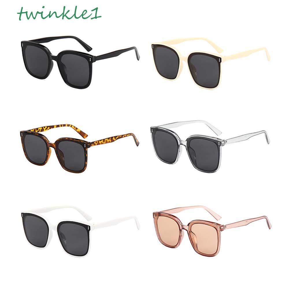 TWINKLE Kính Mát Hình Chữ Nhật Oversize Chống Tia UV Phong Cách Hàn Quốc Cho Nam