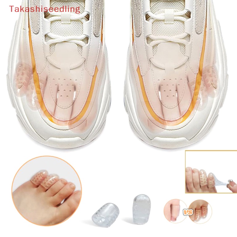 Set 10 Đệm Tách Ngón Chân Bằng Silicon Mềm Thoáng Khí Chống Ma Sát Bảo Vệ Ngón Chân