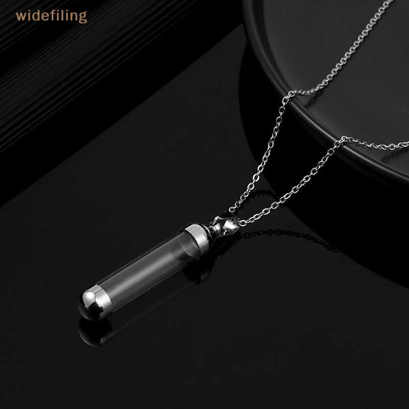 Vòng cổ Mặt Lọ Điều Ước Bằng Thủy Tinh Trong Suốt Nắp Vặn Có Thể Mở Ra