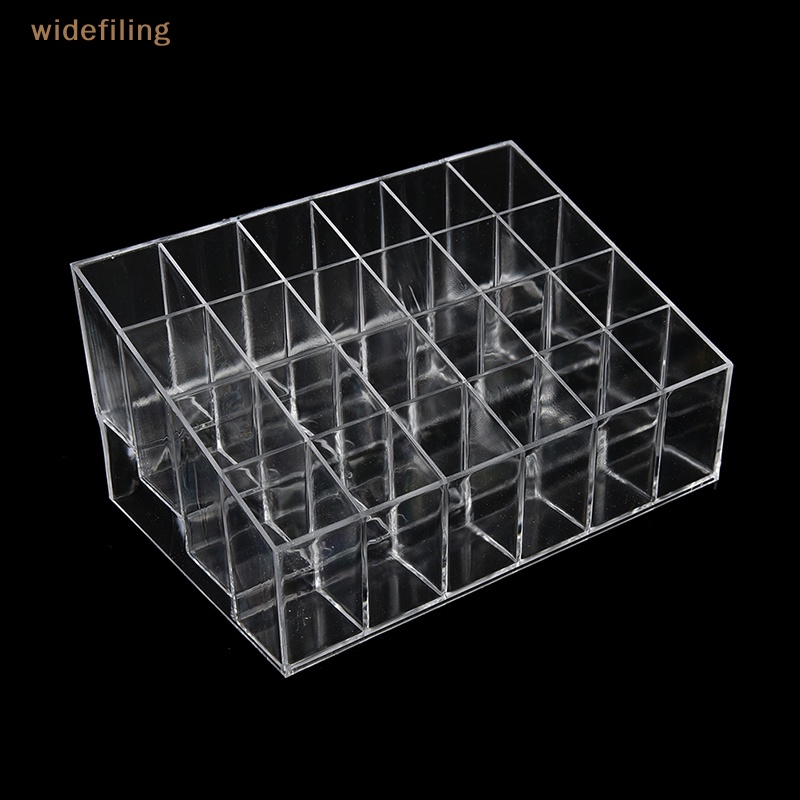 Giá Đỡ Son Môi 24 Ngăn Bằng Acrylic Trong Suốt Tiện Dụng