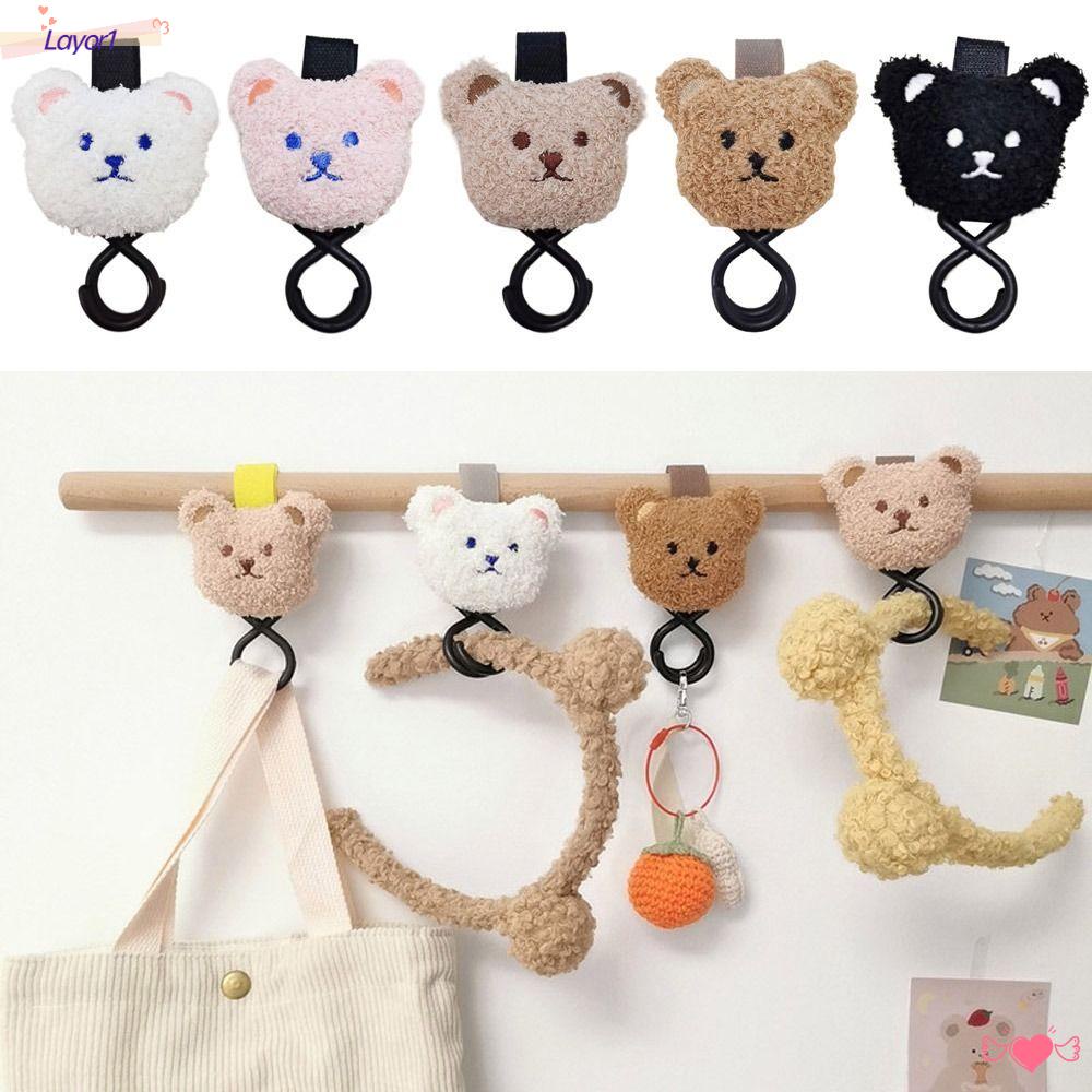 LAYOR1 Móc Treo Đồ Gắn Xe Đẩy Em Bé Họa Tiết Hoạt Hình Dễ Thương