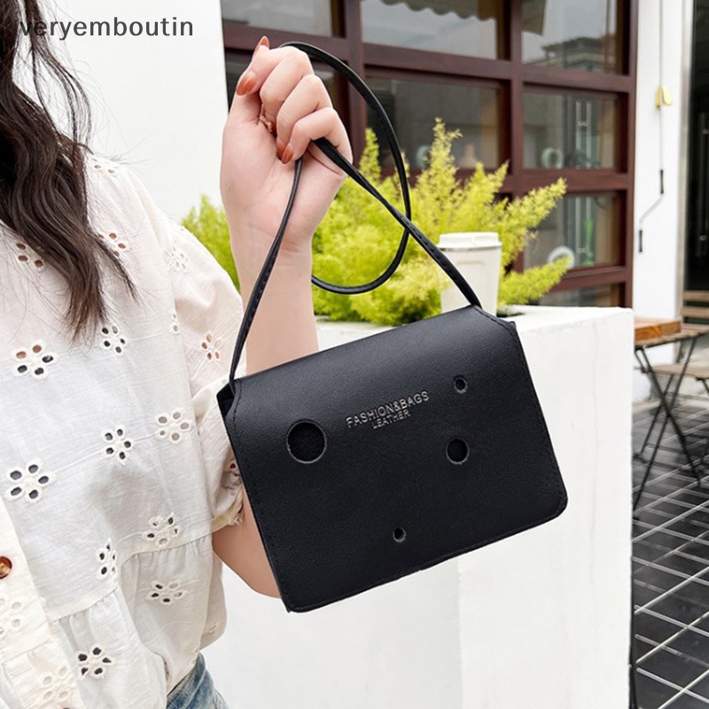 Túi Xách Đeo Vai Màu Trơn Có Khóa Cài Tùy Chỉnh Thời Trang Cho Nữ