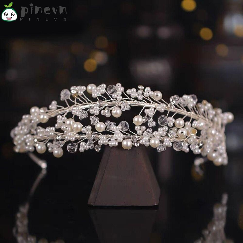 PINEVN Băng Đô Cài Tóc Đính Đá Lấp Lánh Sang Trọng