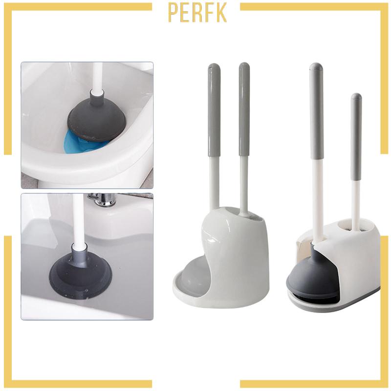 Bộ Bàn Chải Vệ Sinh Toilet 2 Trong 1 Tiện Dụng