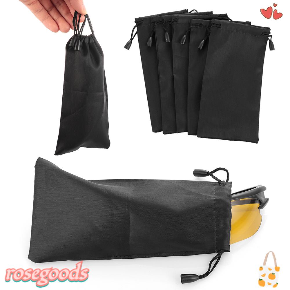 ROSE Set 5 / 10 / 20 Túi Vải Đựng Mắt Kính Có Dây Rút Tiện Lợi