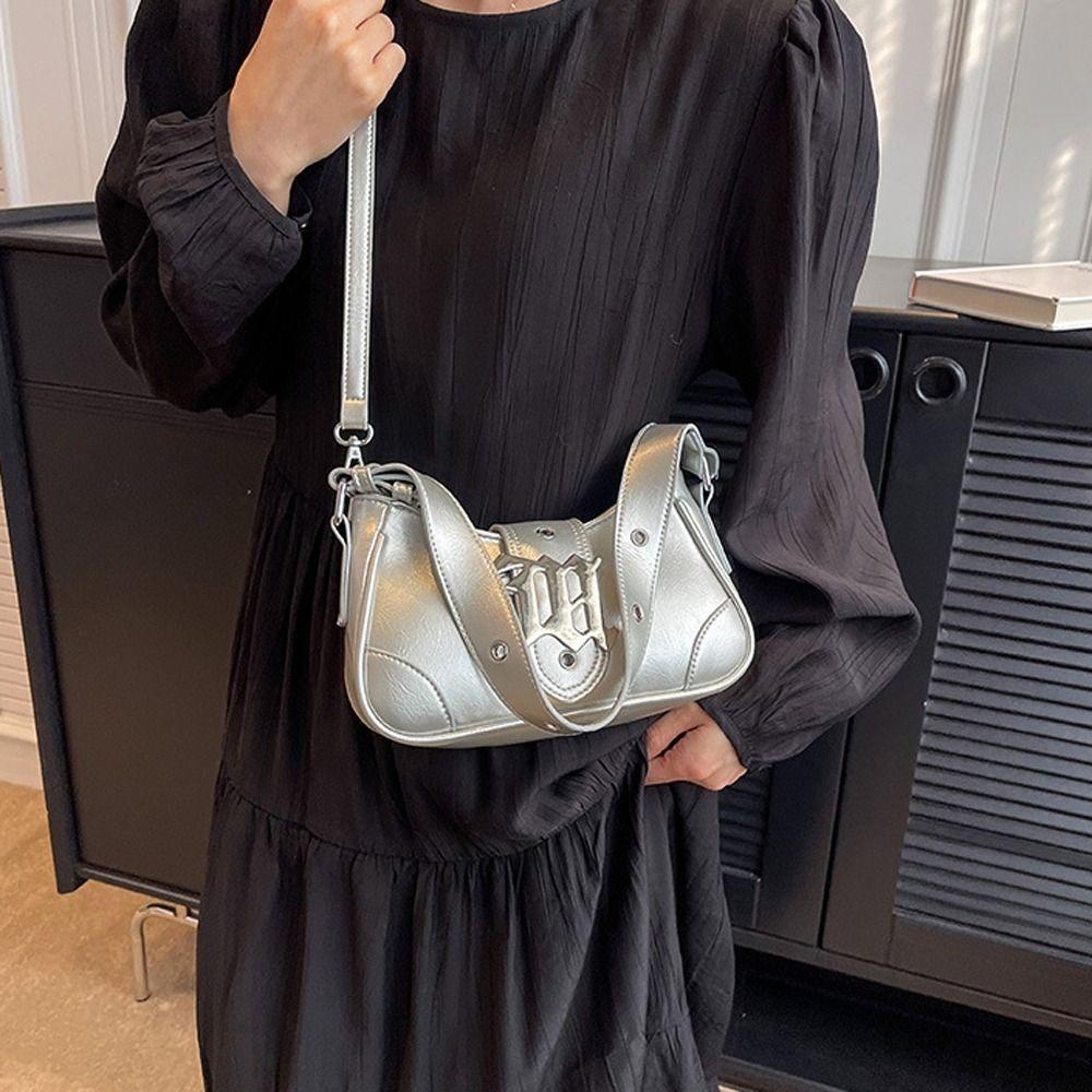 BLISS Túi Đeo Dưới Cánh Tay Bằng Da PU Sức Chứa Lớn Chống Nước Phong Cách Ins Cổ Điển Cho Nữ / Nữ