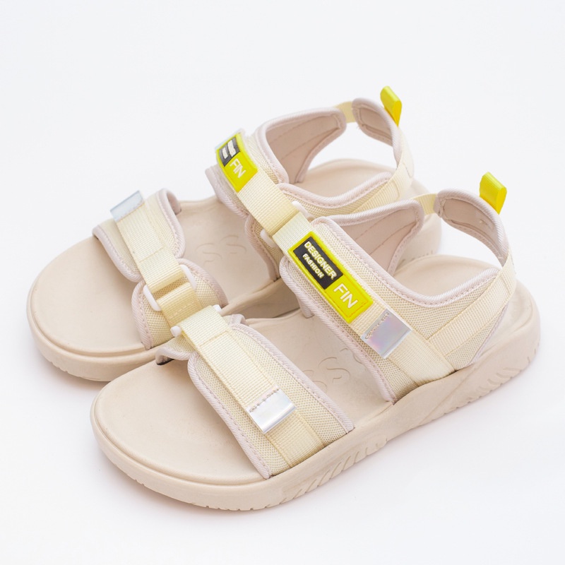 Sandal Nữ Quai Dán FIN Hàn Quốc Quai 3 Màu Hot Trend AA6487