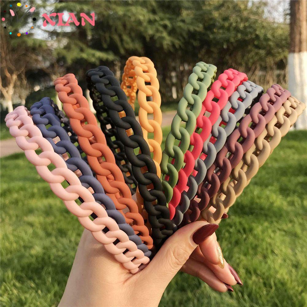 XIANTIN Băng Đô Cài Tóc Đơn Giản Cho Nữ Mờ / Matte