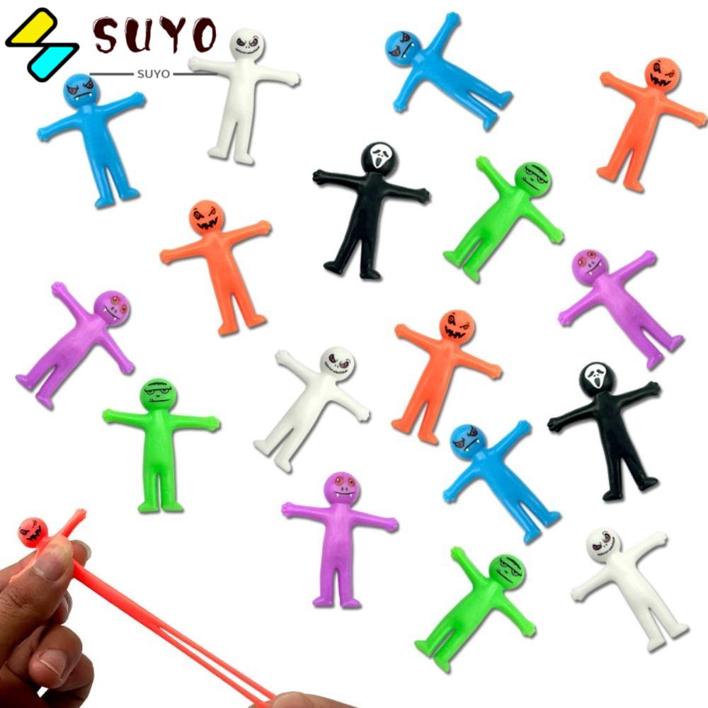 SUYO Bộ 25 Đồ Chơi Hình Mặt Cười Nhiều Màu Sắc Bằng Cao Su Co Giãn Cho Bé