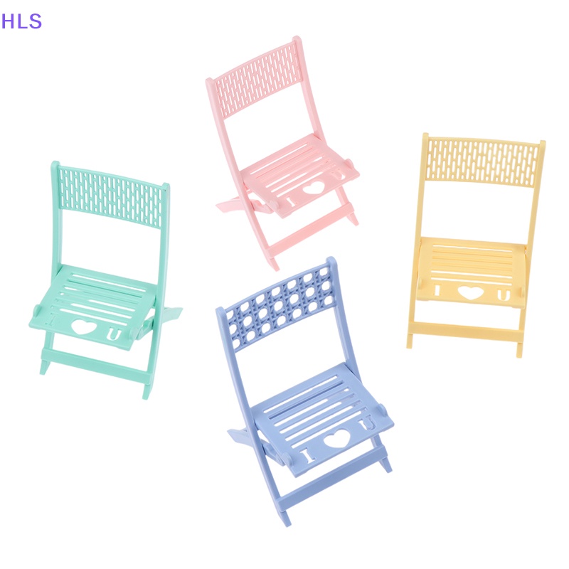 [HLS] 1 Mô Hình Ghế mini Nhiều Màu Có Chân Đứng Để Bàn Trang Trí Phong Cảnh Nhà Búp Bê