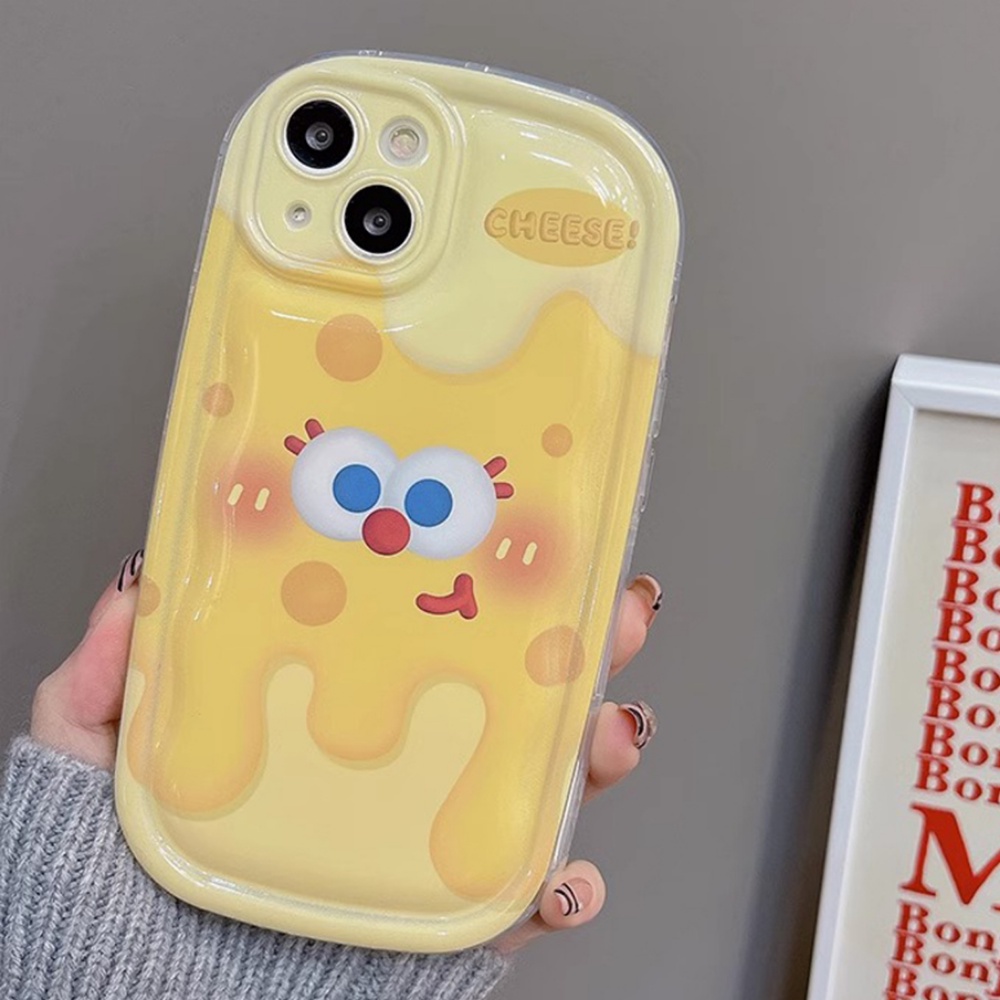 Ốp Điện Thoại TPU Mềm Trong Suốt Chống Sốc In Hình Phô Mai Vàng Dễ Thương Cho IPhone 11 12 13 14 Pro Max