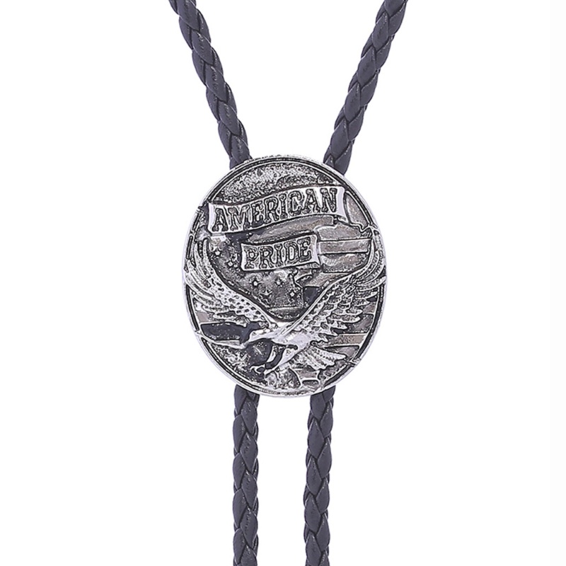 Cà Vạt Bolo Bằng Hợp Kim Phong Cách Cao Bồi Phương Tây Cho Thanh Thiếu Niên