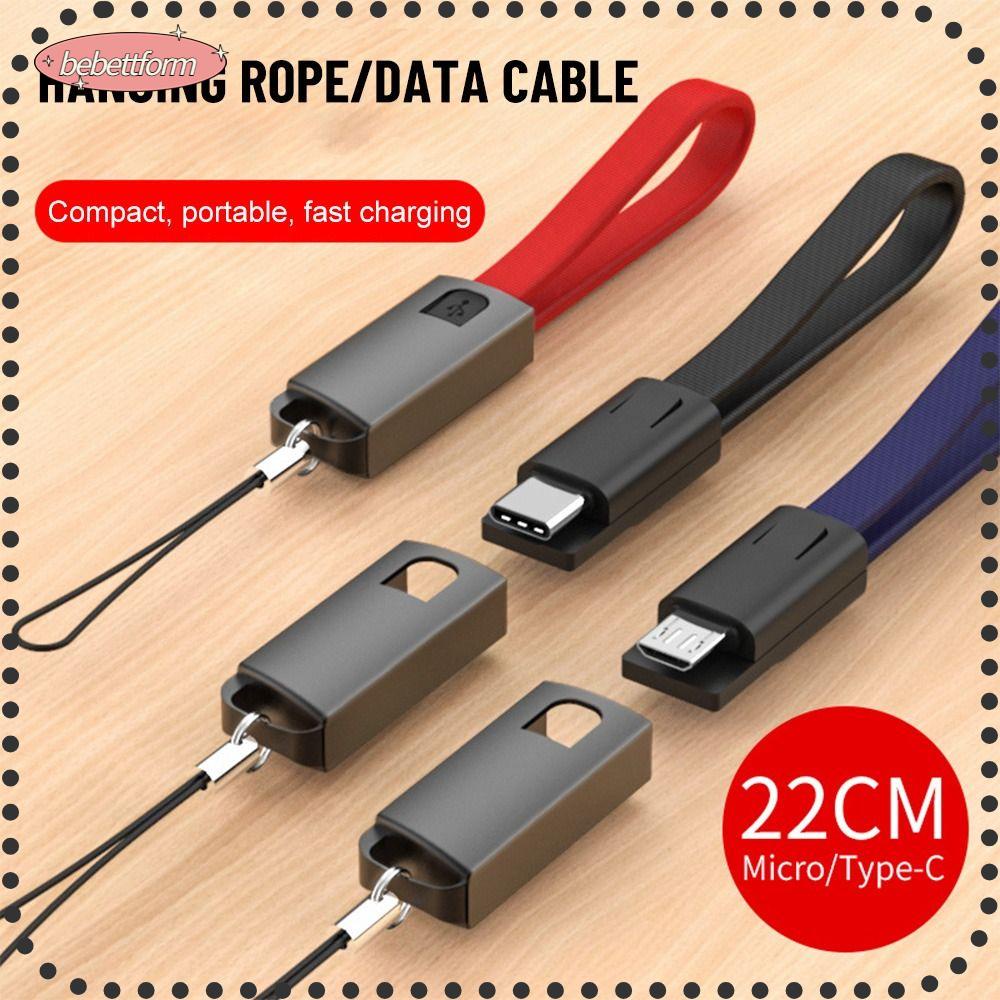 BEBETTERM Dây Cáp Dữ Liệu USB Loại C Linh Hoạt Gắn Móc Khóa Tiện Dụng
