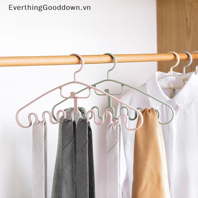 Everthinggooddown 1 Thanh treo móc quần áo Bằng Nhựa Nhiều Cổng Tạo Sóng vn