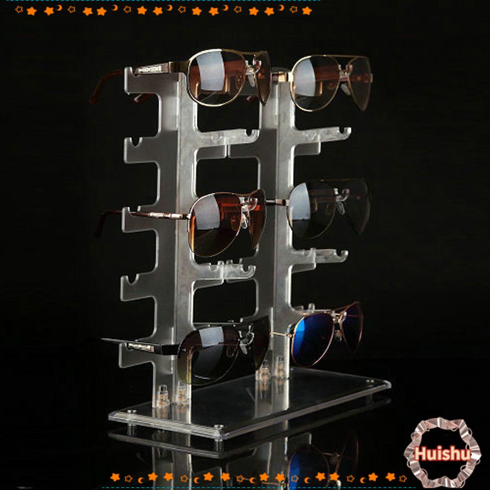 HS Giá Trưng Bày Mắt Kính 10 Cặp Trong Suốt Tiết Kiệm Không Gian