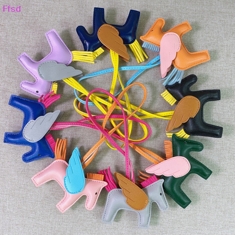 {Ffsd} Móc Treo Chìa Khóa Bằng Da PU Hình Ngựa Nhiều Màu Trang Trí Túi Xách Nữ * Bán Chạy