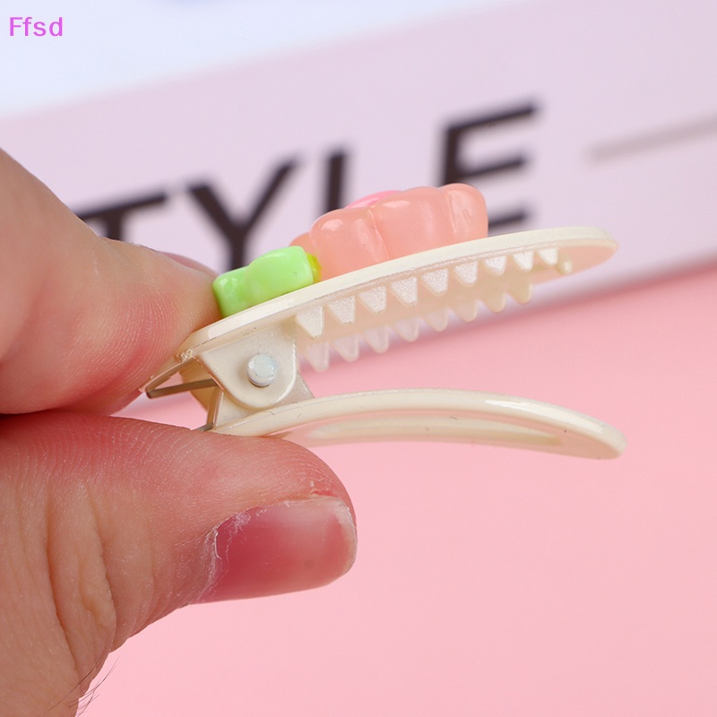 {Ffsd} Kẹp Tóc Hoạt Hình Hoa Tulip Màu Hồng / Be Thiết Thực Sáng Tạo Cho Nữ * Hàng Bán Chạy