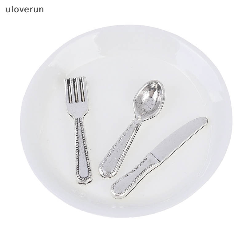 Set 4 Đĩa Mini Trang Trí Nhà Búp Bê Xinh Xắn