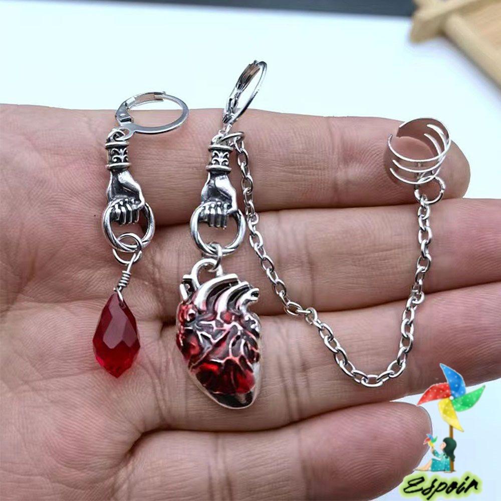 ESPO Khuyên Tai Chuỗi Phù Thủy Ma Cà Rồng Hình Trái Tim