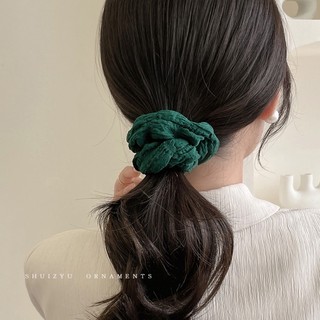 Dây Cột Tóc Cao Su Bản Lớn Đơn Giản