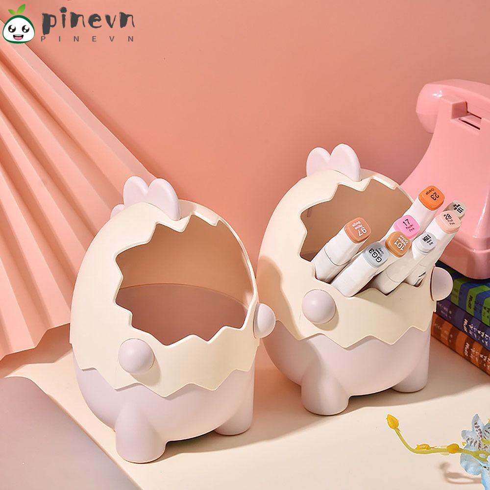 PINEVN Hộp Đựng Bút Để Bàn Kích Thước Lớn Tiết Kiệm Không Gian Màu Xanh Dương Hồng Hoạt Hình