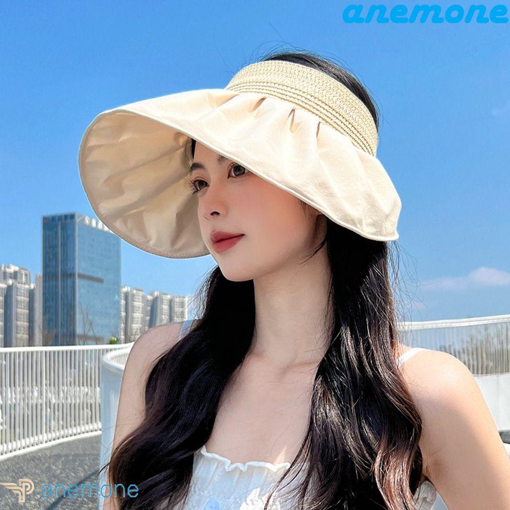ANEMONE Mũ Rộng Vành Chống Nắng Tia UV Phong Cách Hàn Quốc Thời Trang Mùa Hè Xinh Xắn Cho Nữ