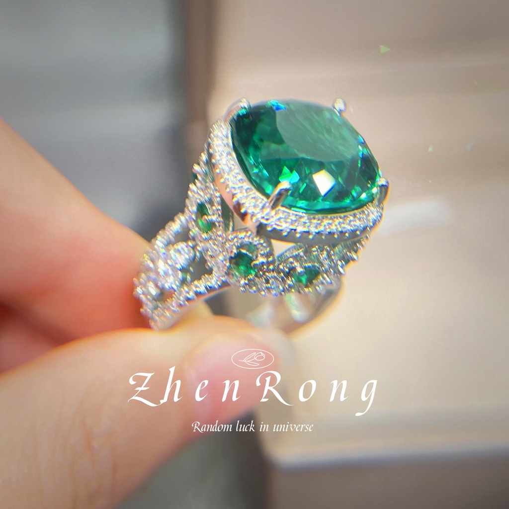 Nhẫn Đính Kim Cương Nhân Tạo Thời Trang Dành Cho Nữ