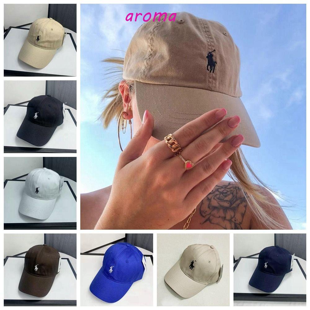 AROMA Mũ Lưỡi Trai Polo Chất Liệu Cotton Thêu Logo Ngựa Một Sừng Chống Nắng Ngoài Trời