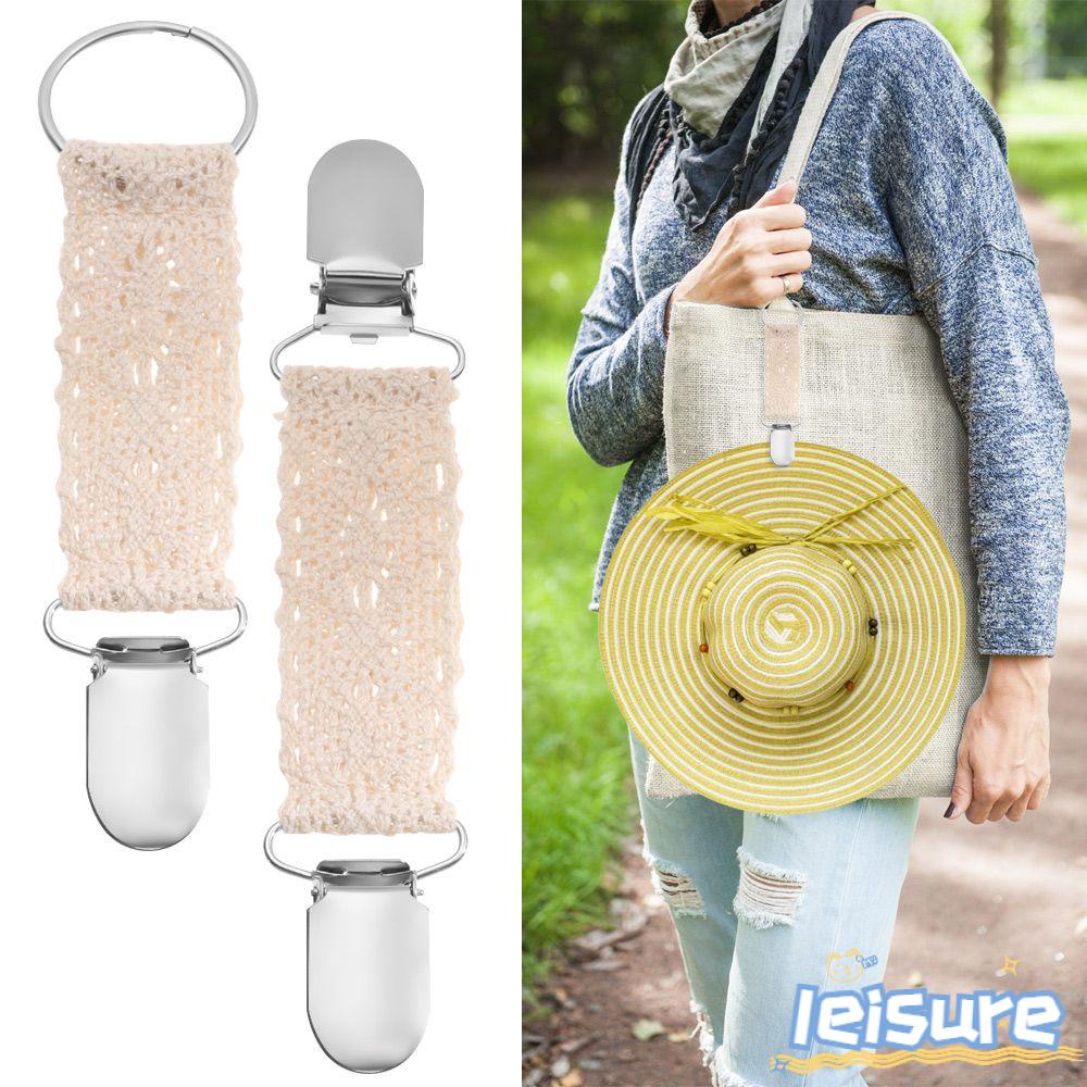 LEISURE Kẹp Mỏ Vịt Gắn Nón Túi Xách Du Lịch Hợp Thời Trang