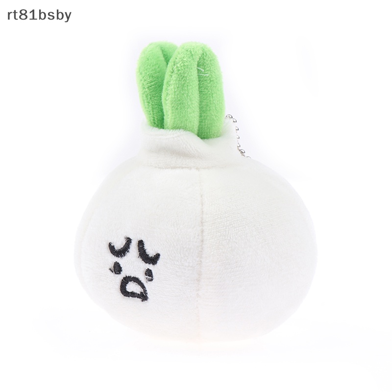 Móc Khóa Hình Hành Tỏi Xanh Lá Nhồi Bông Dễ Thương