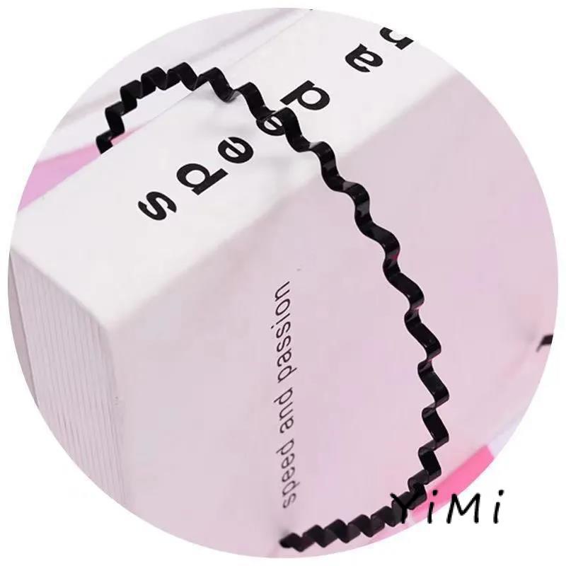 Băng đô lượn sóng màu đen co giãn phong cách thể thao tiện lợi cho nam và nữ