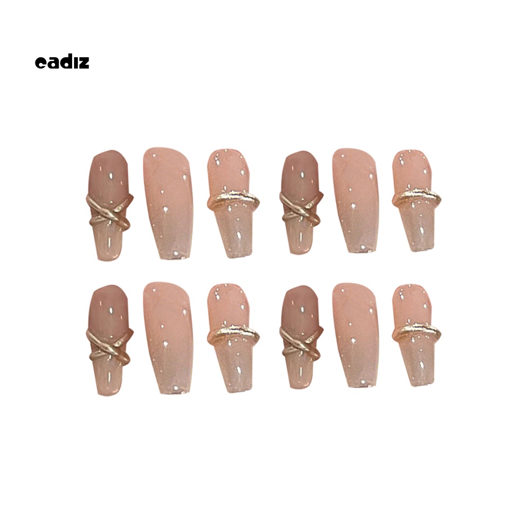 1 Bộ Móng Tay Giả Che Phủ Toàn Diện Hiệu Ứng Visual Effect Kèm Keo Dán Chuyên Dụng Cho Salon