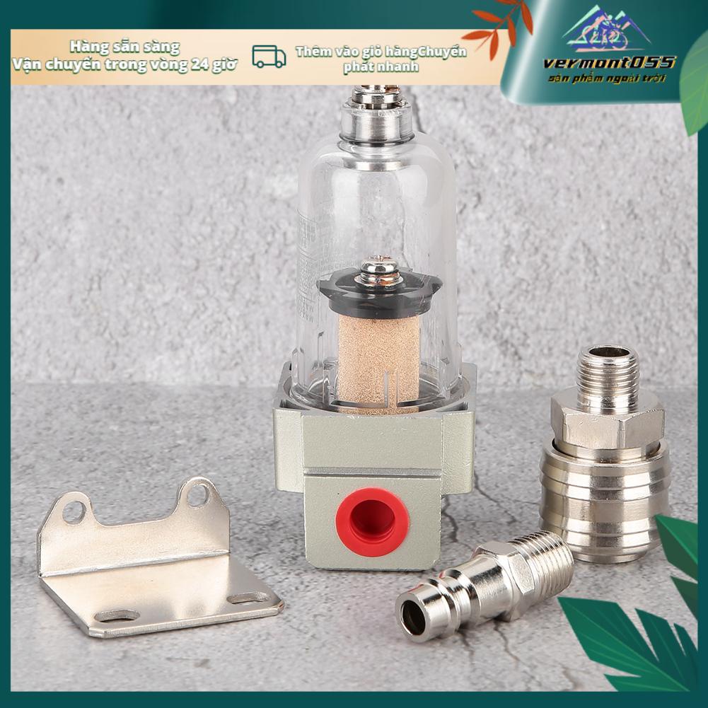 Vermont055 Bộ lọc khí nén tách nước dầu Bao gồm Khớp nối nhanh 1/4"