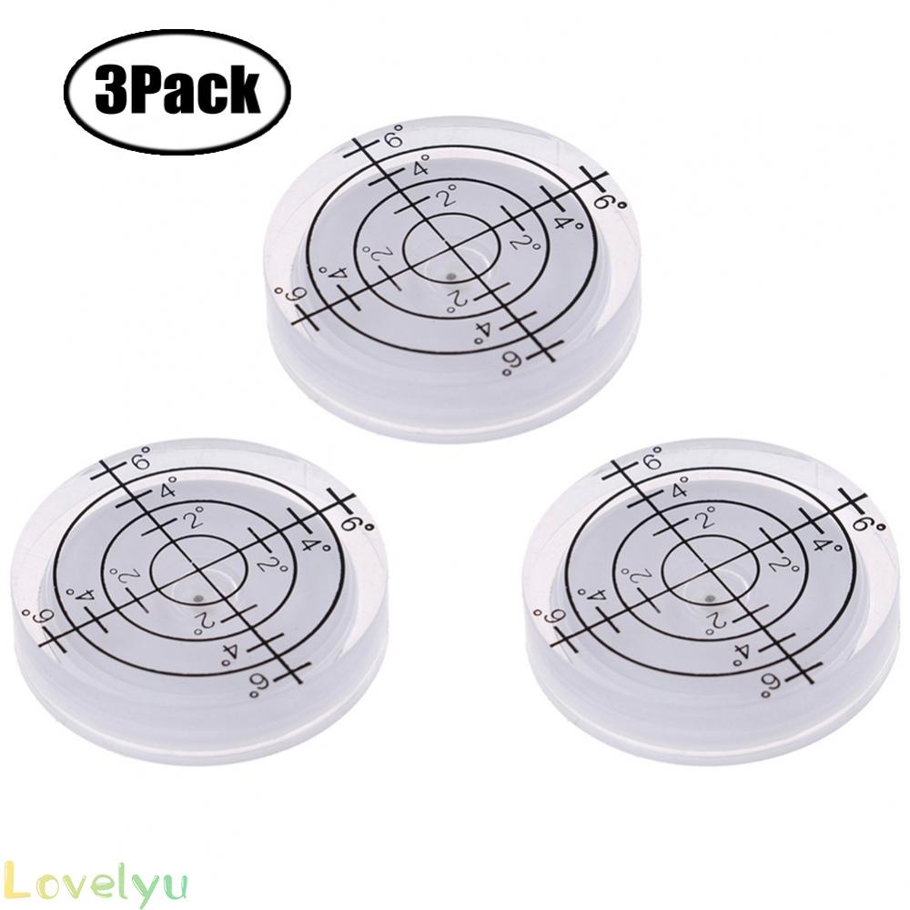 ⭐READY STOCK ⭐3pcs 32×7mm Spirit Bubble Mark Surface Level Round Circular Measuring Meter